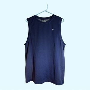 Fabletics Sleeveless Wicking Workout Shirt Navy Size Medium